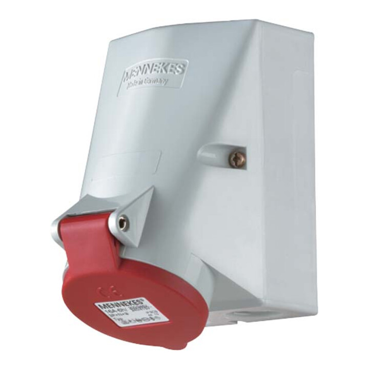 Mennekes Prise murale TwinCONTACT 16A, 5p, 6h, 400V, IP44 419
