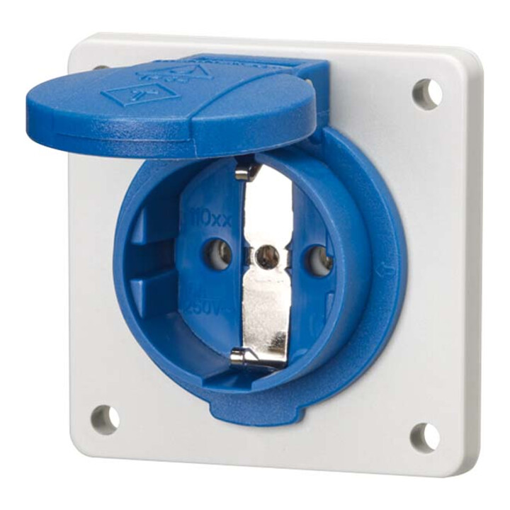 Mennekes Schuko-Anbau-Steckdose 16A 2p+E 230V bl 11011F
