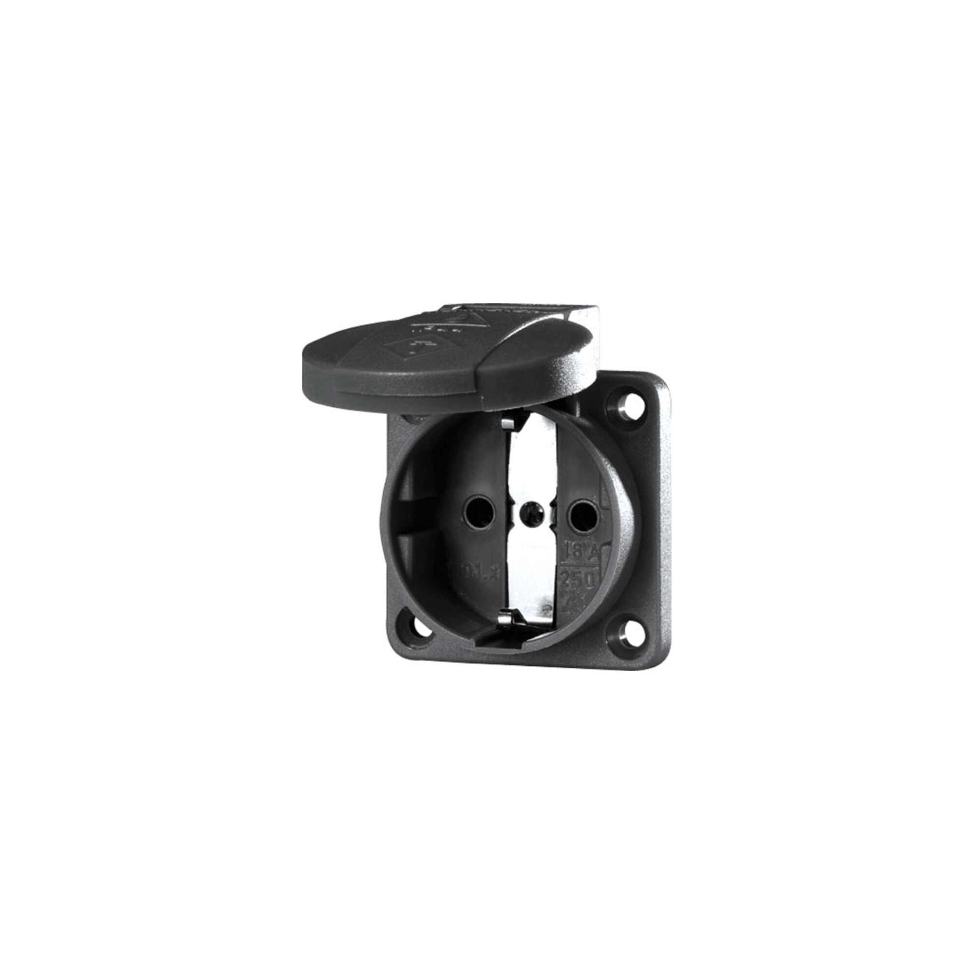 Mennekes Schuko-Anbau-Steckdose 16A,2p+E,230V,sw 11032