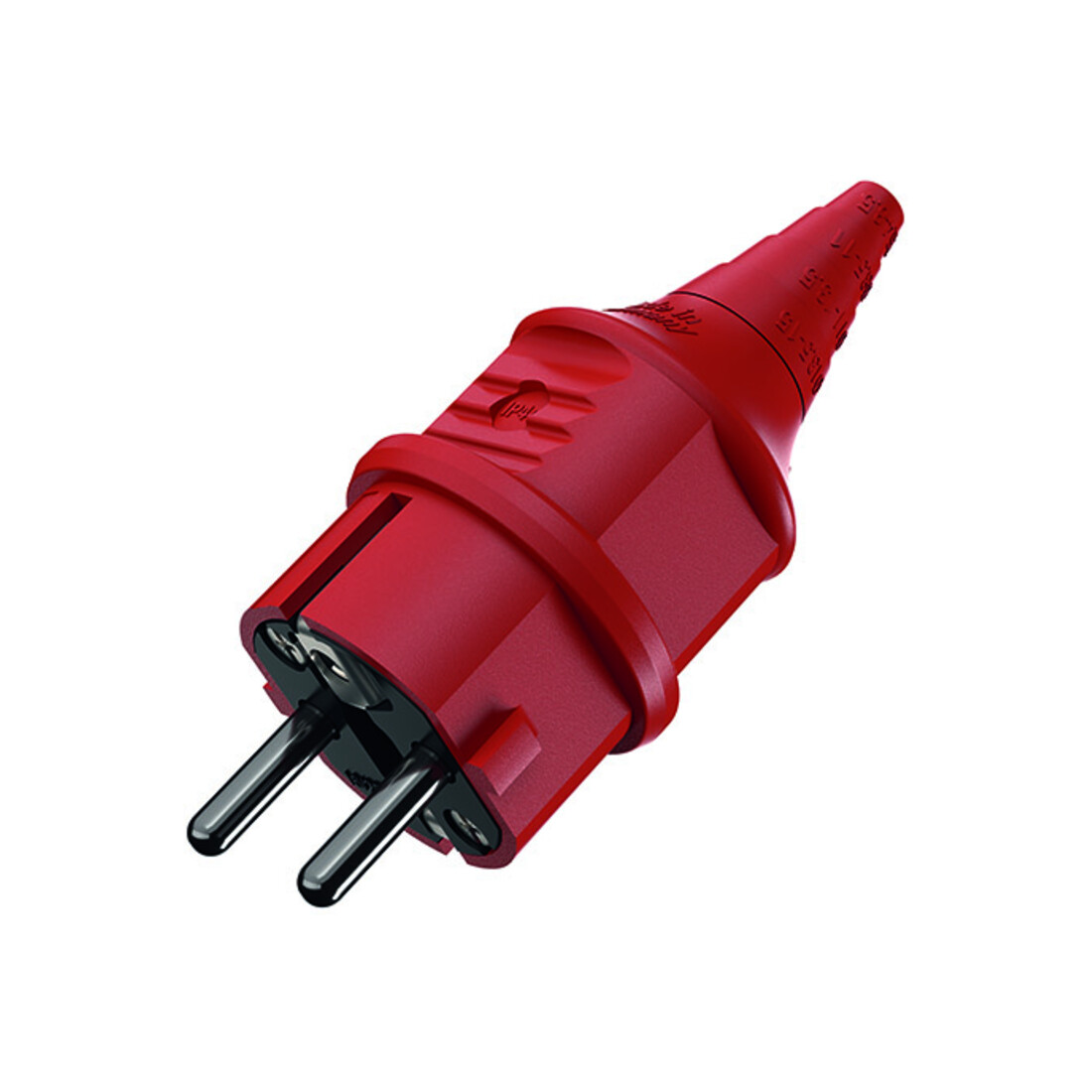 Mennekes Schuko-Stecker 16A, 2p+E, 230V, rt 10839