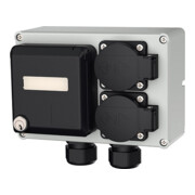Mennekes Steckdosen-Kombination 2xSchuko 2xRJ45 IP44 25705-3