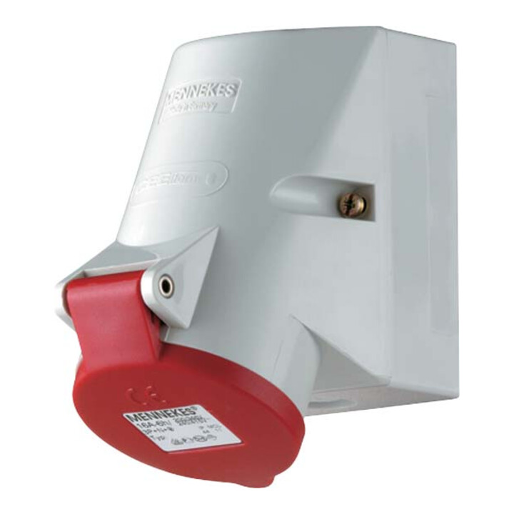 Mennekes Wanddose TwinCONTACT 16A,5p,6h,400V,IP44 3331
