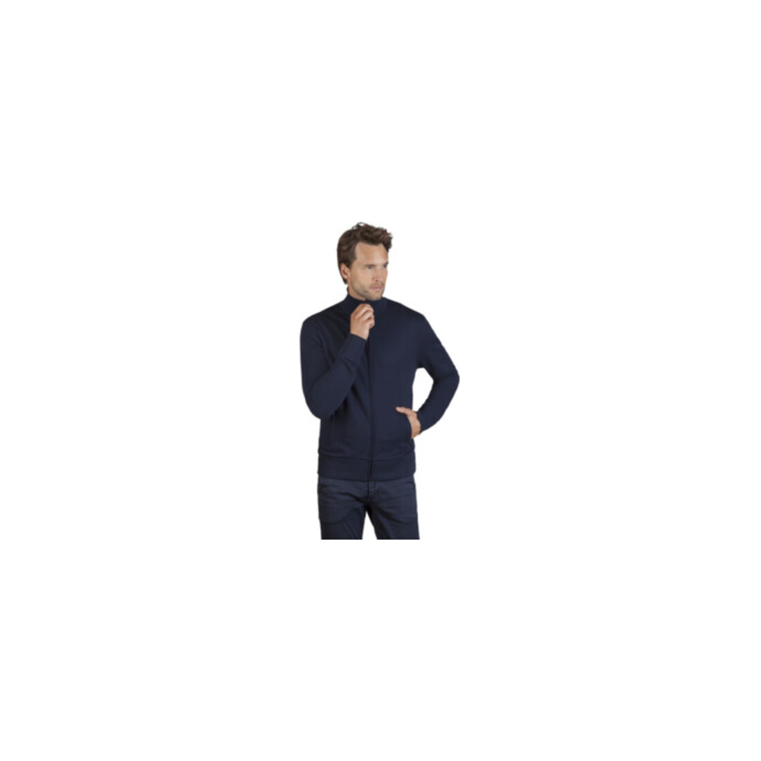 Men´s Sweatjacke Gr.L marine 100% CO Promodoro