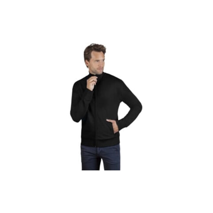 Men´s Sweatjacke Gr.M schwarz 100% CO Promodoro