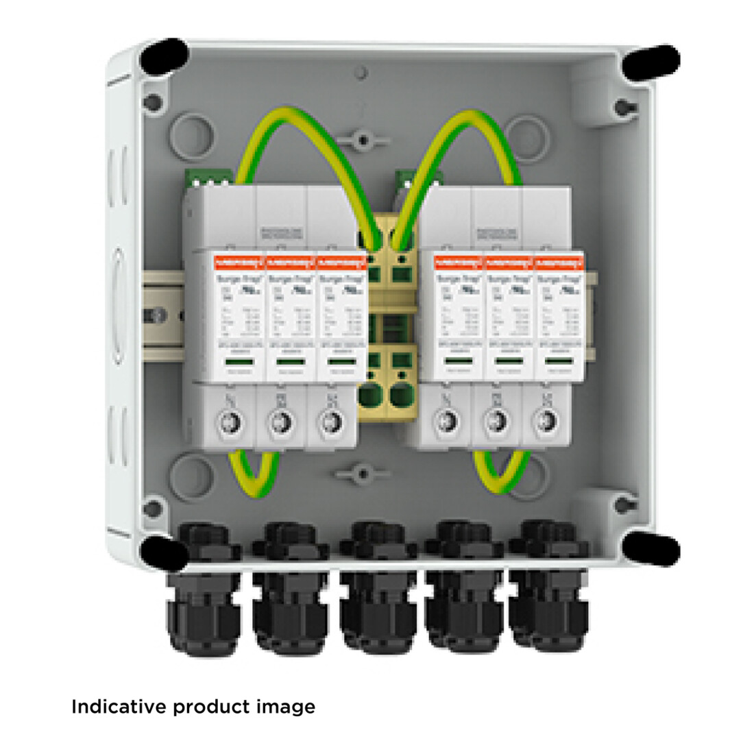 Mersen Boîtier de chaîne photovoltaïque 2 MPP 1000V Type 1+2 PVBT12-1000V-B-213