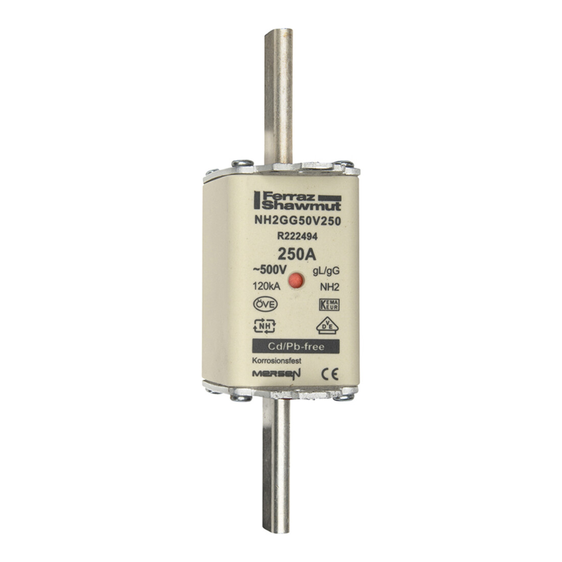 Mersen Fusible NH cartouche SF Gr.2 gG 250A/500V KM NH2GG50V250