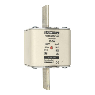 Mersen Fusible NH cartouche SF Gr.3 gG 500A/500V KM NH3GG50V500