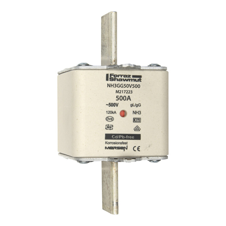 Mersen Fusible NH cartouche SF Gr.3 gG 500A/500V KM NH3GG50V500