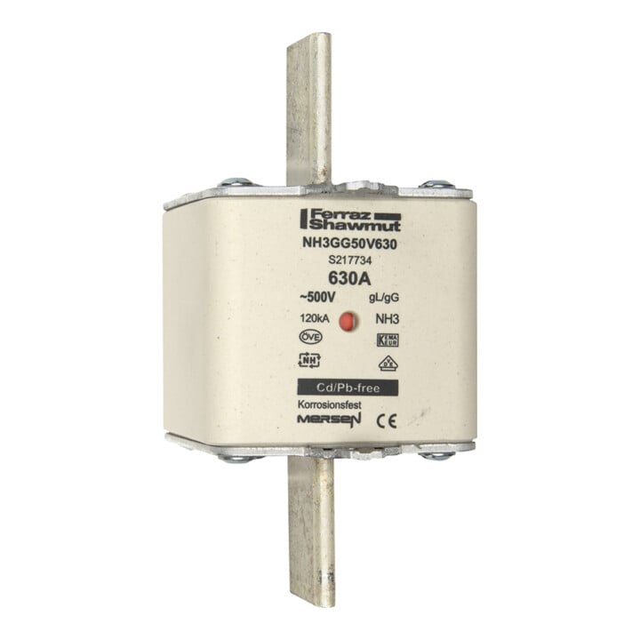 Mersen Fusible NH cartouche SF Gr.3 gG 630A/500V KM NH3GG50V630