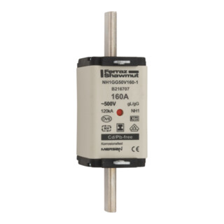 Mersen Fusible NH cartouche SG Gr.1 gG 160A/500V KM NH1GG50V160-1