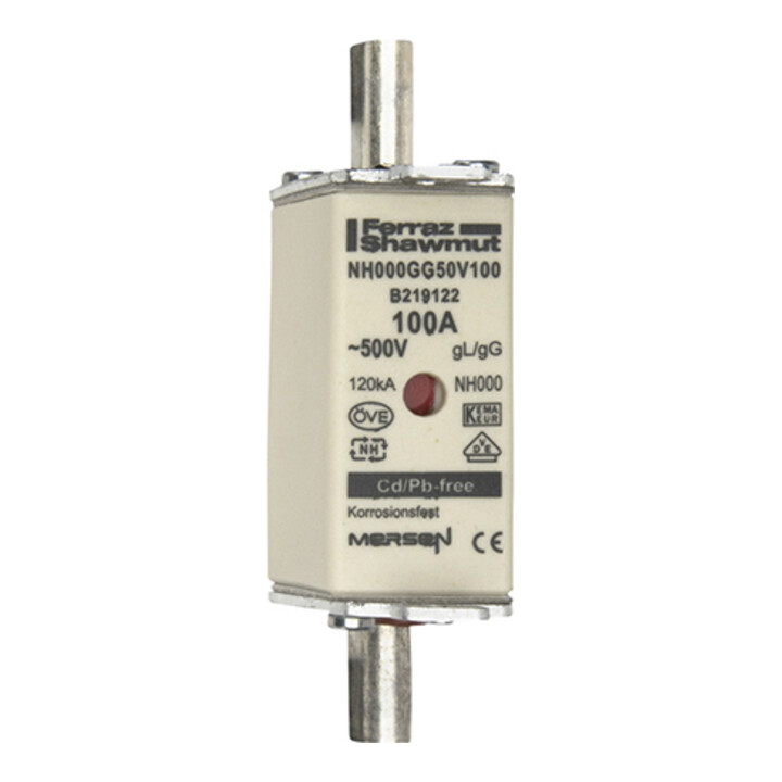 Mersen Fusible NH SF Gr.000 gG 100A/500V KM NH000GG50V100