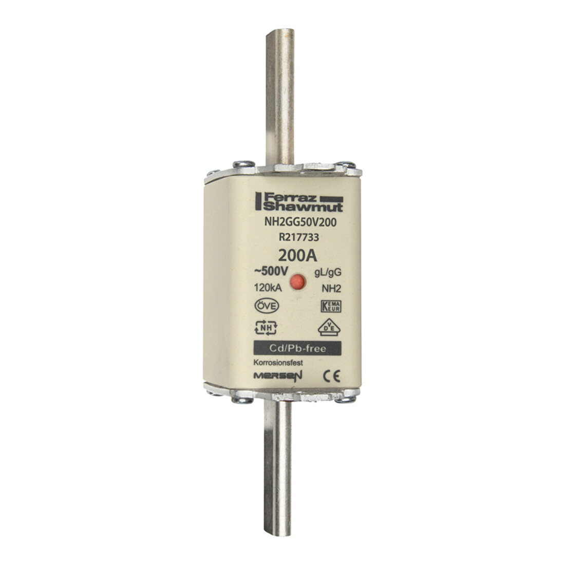 Mersen Fusible NH SF Gr.2 gG 200A/500V KM NH2GG50V200
