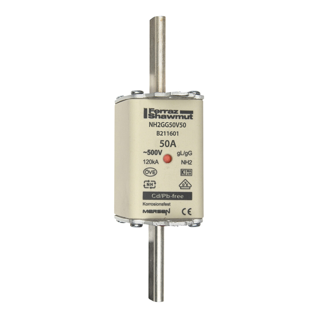 Mersen Fusible NH SF Gr.2 gG 50A/500V KM NH2GG50V50