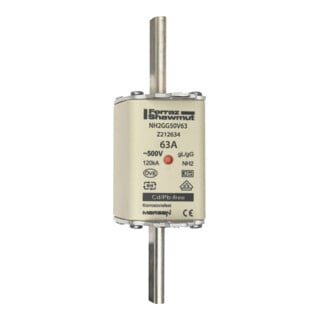 Mersen Fusible NH SF Gr.2 gG 63A/500V KM NH2GG50V63