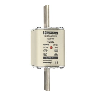Mersen Fusible NH SF Gr.3 gG 125A/500V KM NH3GG50V125