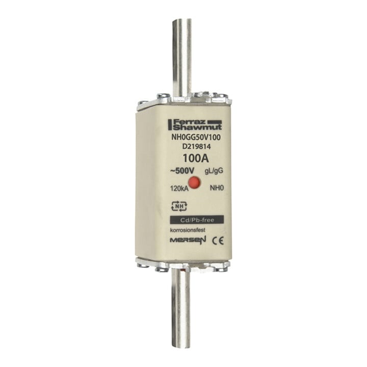 Mersen NH-Sicherungseinsatz SF Gr.0 gG 100A/500V KM NH0GG50V100
