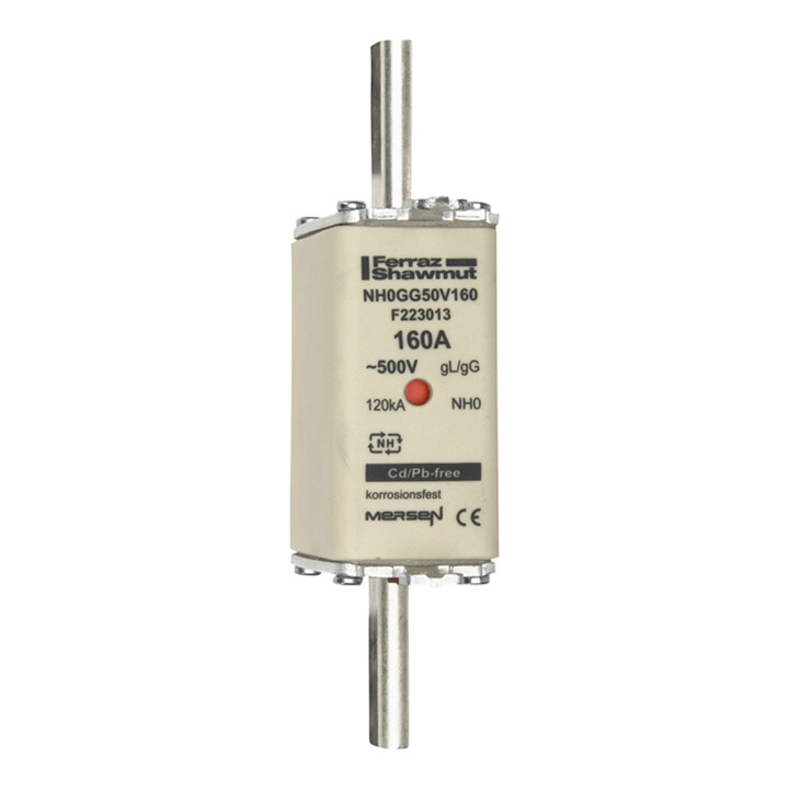 Mersen NH-Sicherungseinsatz SF Gr.0 gG 160A/500V KM NH0GG50V160
