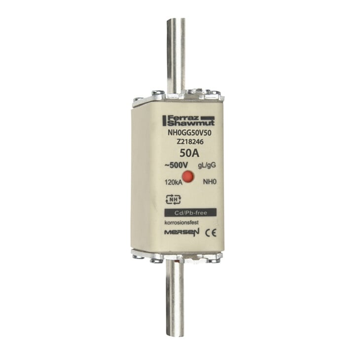 Mersen NH-Sicherungseinsatz SF Gr.0 gG 50A/500V KM NH0GG50V50