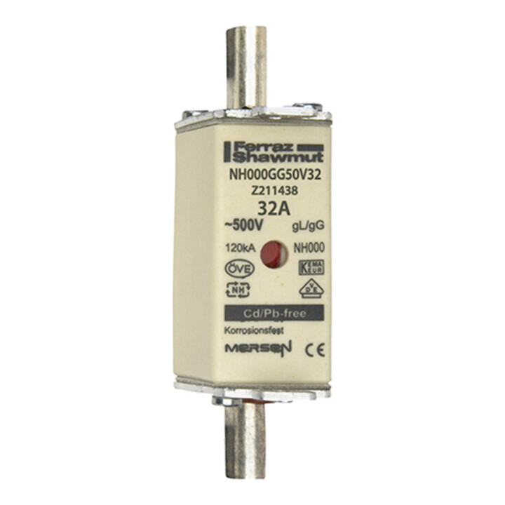 Mersen NH-Sicherungseinsatz SF Gr.000 gG 32A/500VKM NH000GG50V32