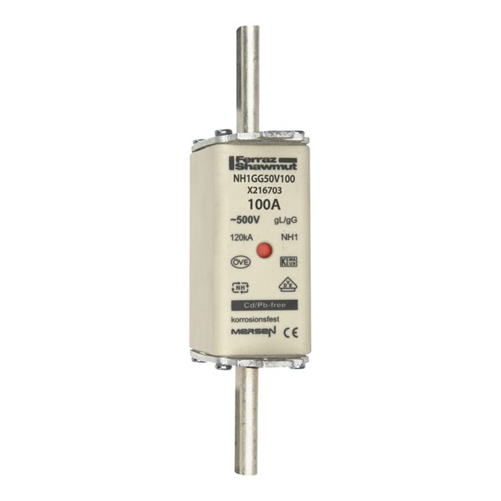Mersen NH-Sicherungseinsatz SF Gr.1 gG 100A/500V KM NH1GG50V100