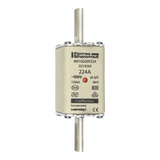Mersen NH-Sicherungseinsatz SF Gr.1 gG 224A/500V KM NH1GG50V224