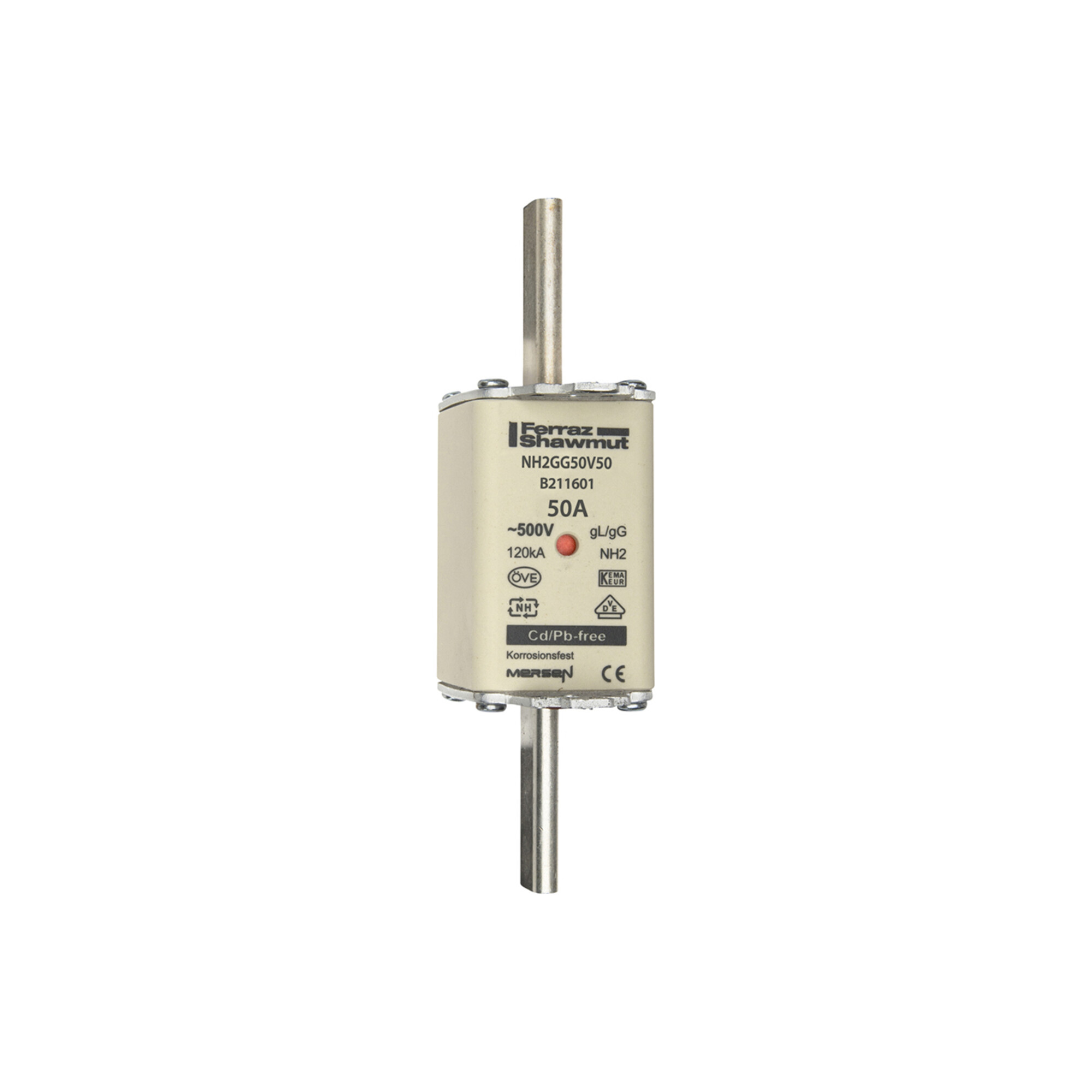 Mersen NH-Sicherungseinsatz SF Gr.2 gG 50A/500V KM NH2GG50V50