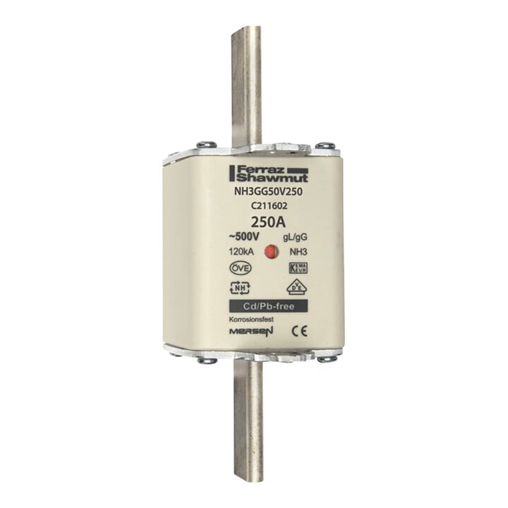 Mersen NH-Sicherungseinsatz SF Gr.3 gG 250A/500V KM NH3GG50V250