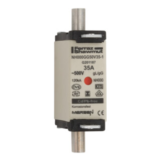 Mersen NH-Sicherungseinsatz SG Gr.000 gG 35A/500VKM NH000GG50V35-1