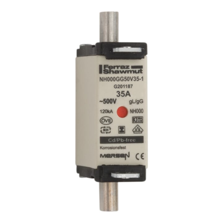Mersen NH-Sicherungseinsatz SG Gr.000 gG 35A/500VKM NH000GG50V35-1