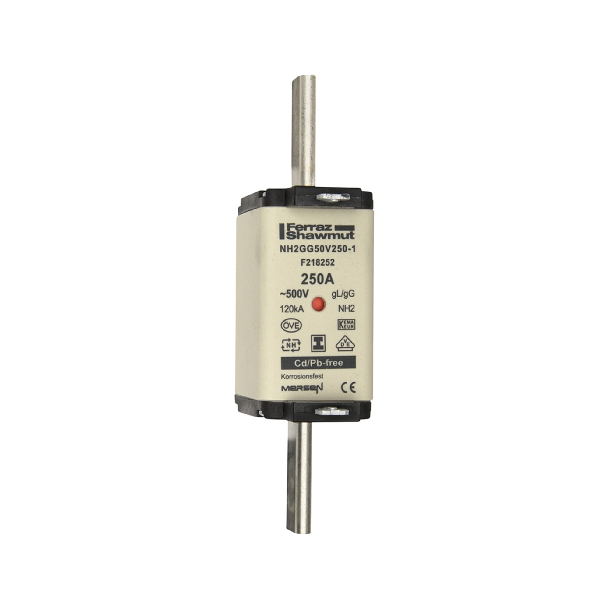 Mersen NH-Sicherungseinsatz SG Gr.2 gG 250A/500V KM NH2GG50V250-1