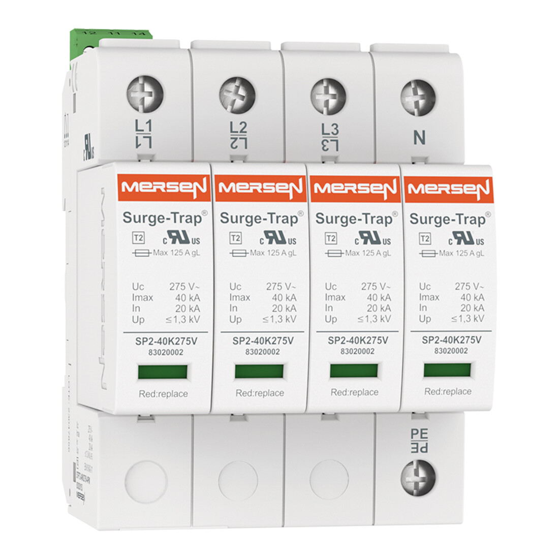 Mersen Parafoudre Type 2 40kA Uc275V 4+0 TNS STPT2-40K275V-4P