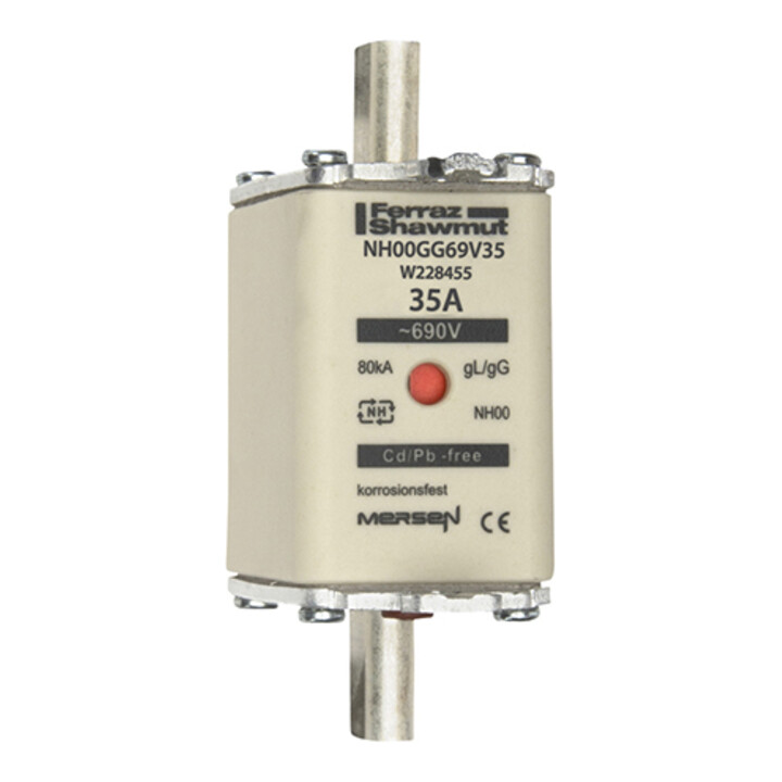 Mersen Porte-fusible NH SF Gr.00 gG 35A/690V KM NH00GG69V35