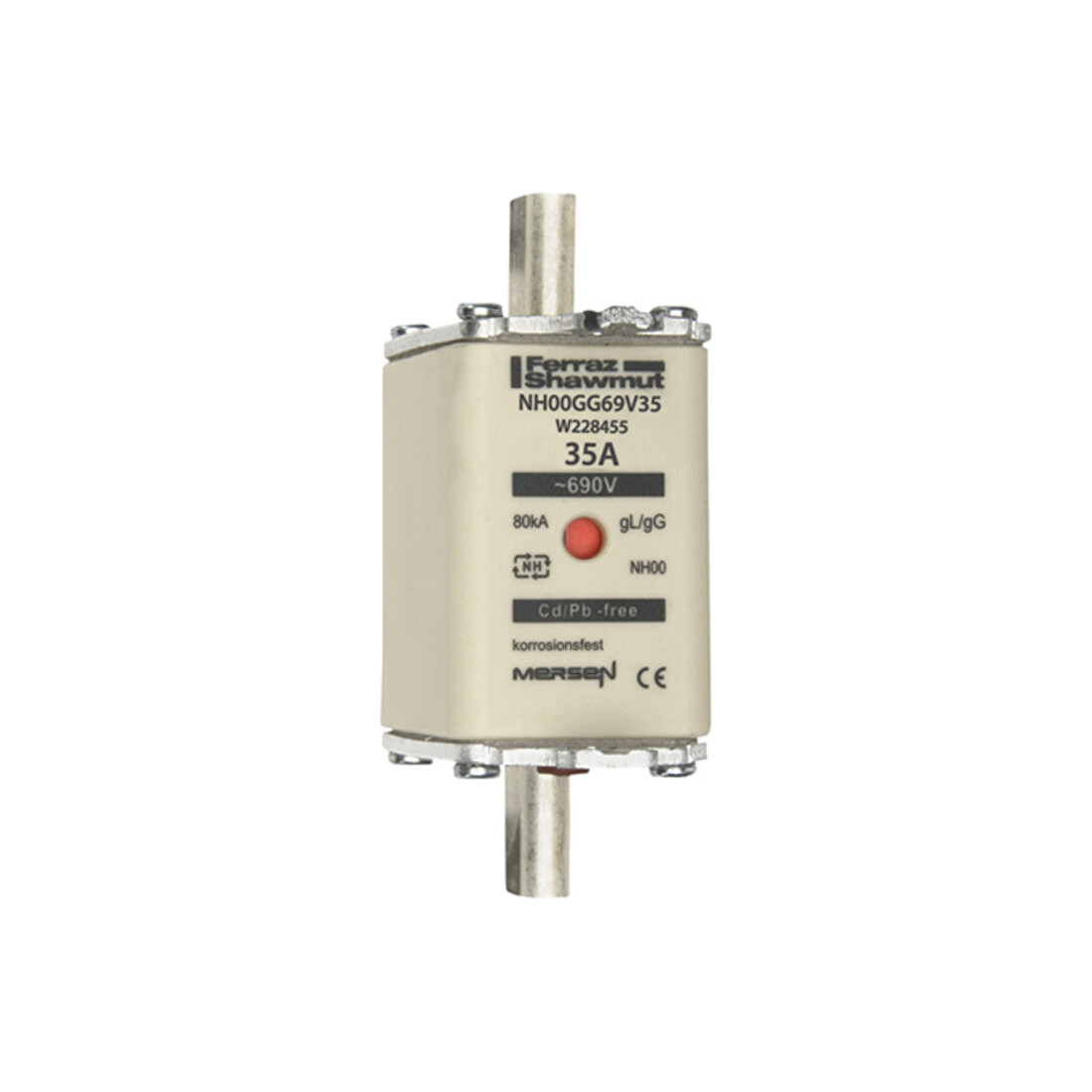 Mersen Porte-fusible NH SF Gr.00 gG 35A/690V KM NH00GG69V35