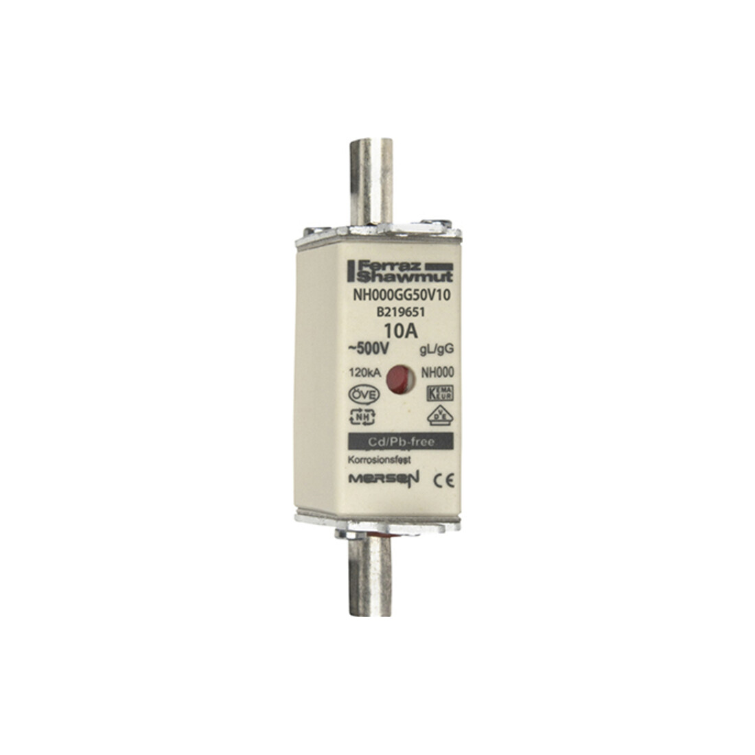Mersen Porte-fusible NH SF Gr.000 gG 10A/500VKM NH000GG50V10