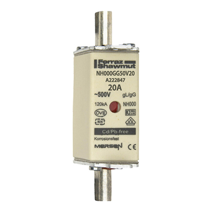 Mersen Porte-fusible NH SF Gr.000 gG 20A/500V KM NH000GG50V20
