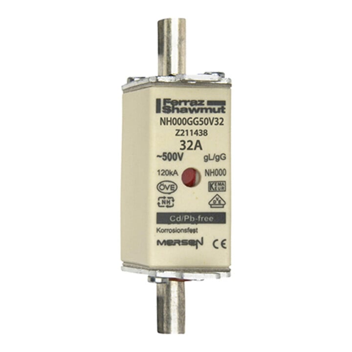 Mersen Porte-fusible NH SF Gr.000 gG 32A/500V KM NH000GG50V32