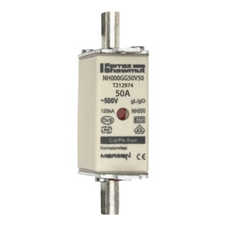 Mersen Porte-fusible NH SF Gr.000 gG 50A/500V KM NH000GG50V50