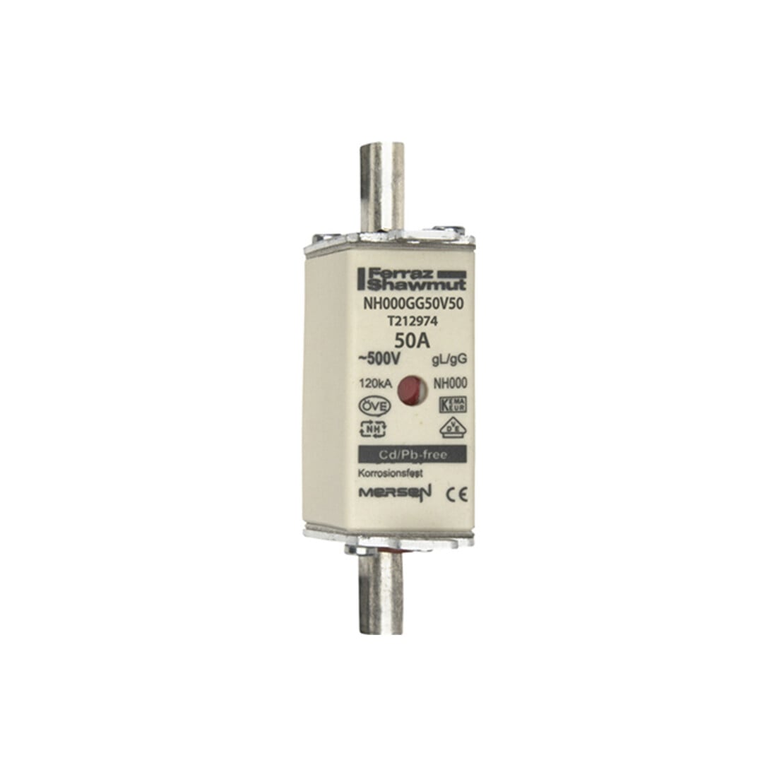 Mersen Porte-fusible NH SF Gr.000 gG 50A/500V KM NH000GG50V50