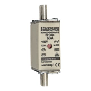 Mersen Porte-fusible NH SF Gr.000 gG 63A/500V KM NH000GG50V63