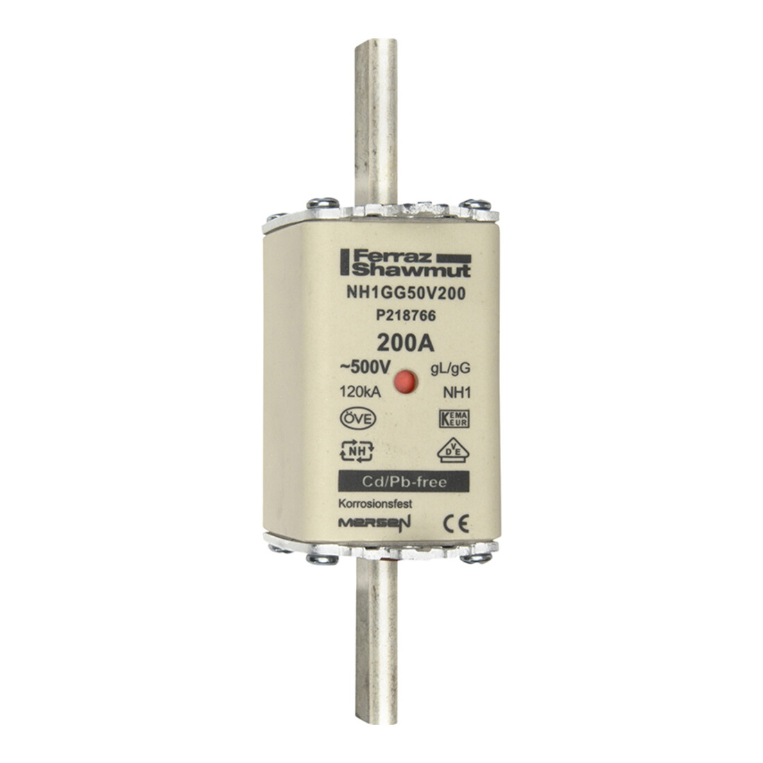 Mersen Porte-fusible NH SF Gr.1 gG 200A/500V KM NH1GG50V200