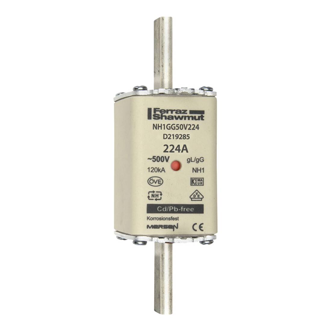 Mersen Porte-fusible NH SF Gr.1 gG 224A/500V KM NH1GG50V224