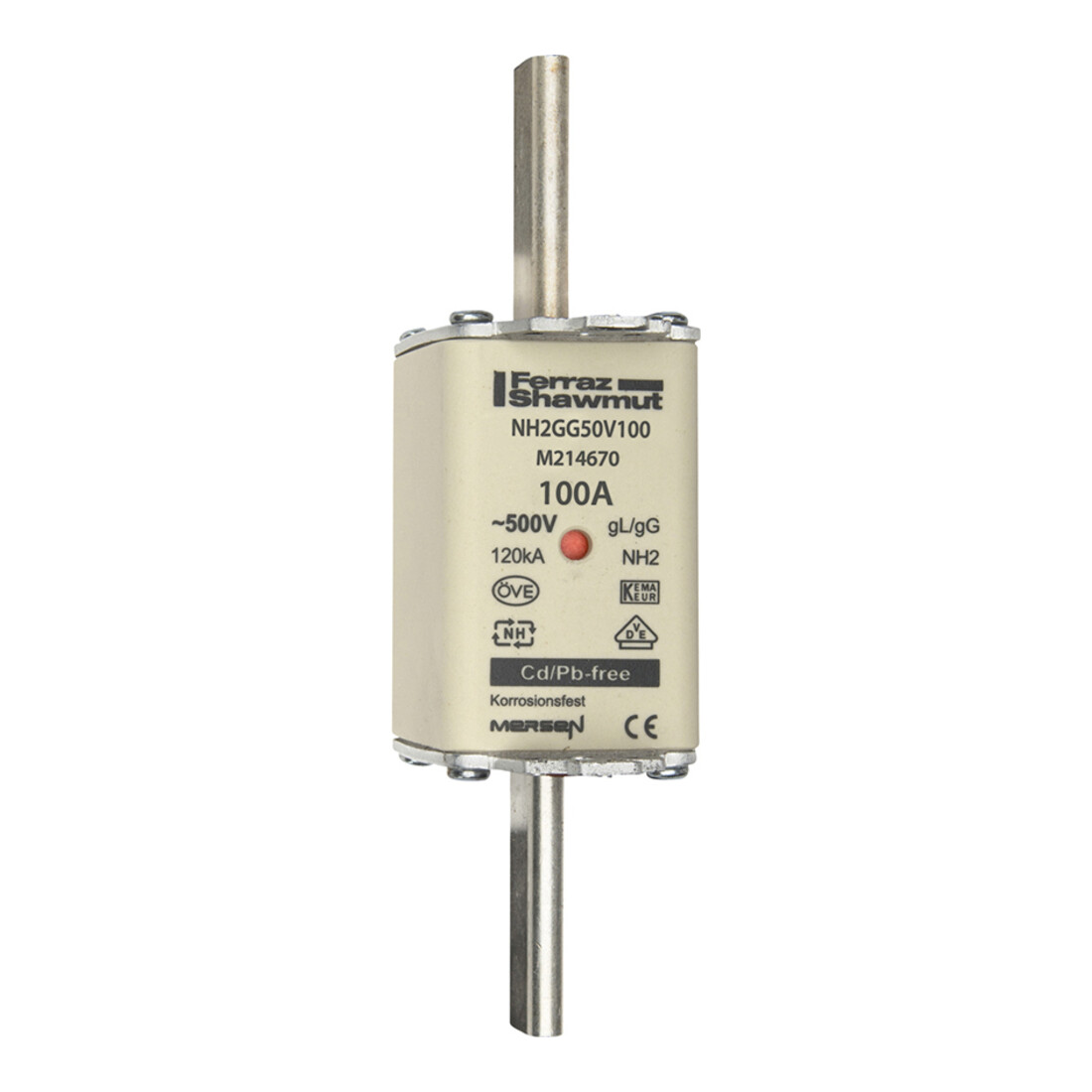 Mersen Porte-fusible NH SF Gr.2 gG 100A/500V KM NH2GG50V100