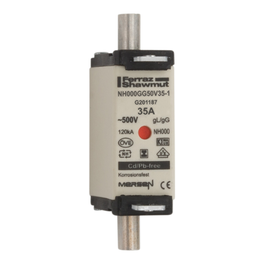 Mersen Porte-fusible NH SG Gr.000 gG 35A/500V KM NH000GG50V35-1