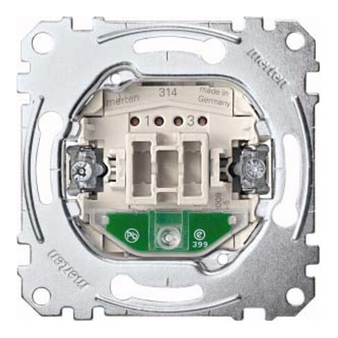 Merten Aus-Kontrollschalter-Eins. 2-pol.10AX 250V AC MEG3102-0000