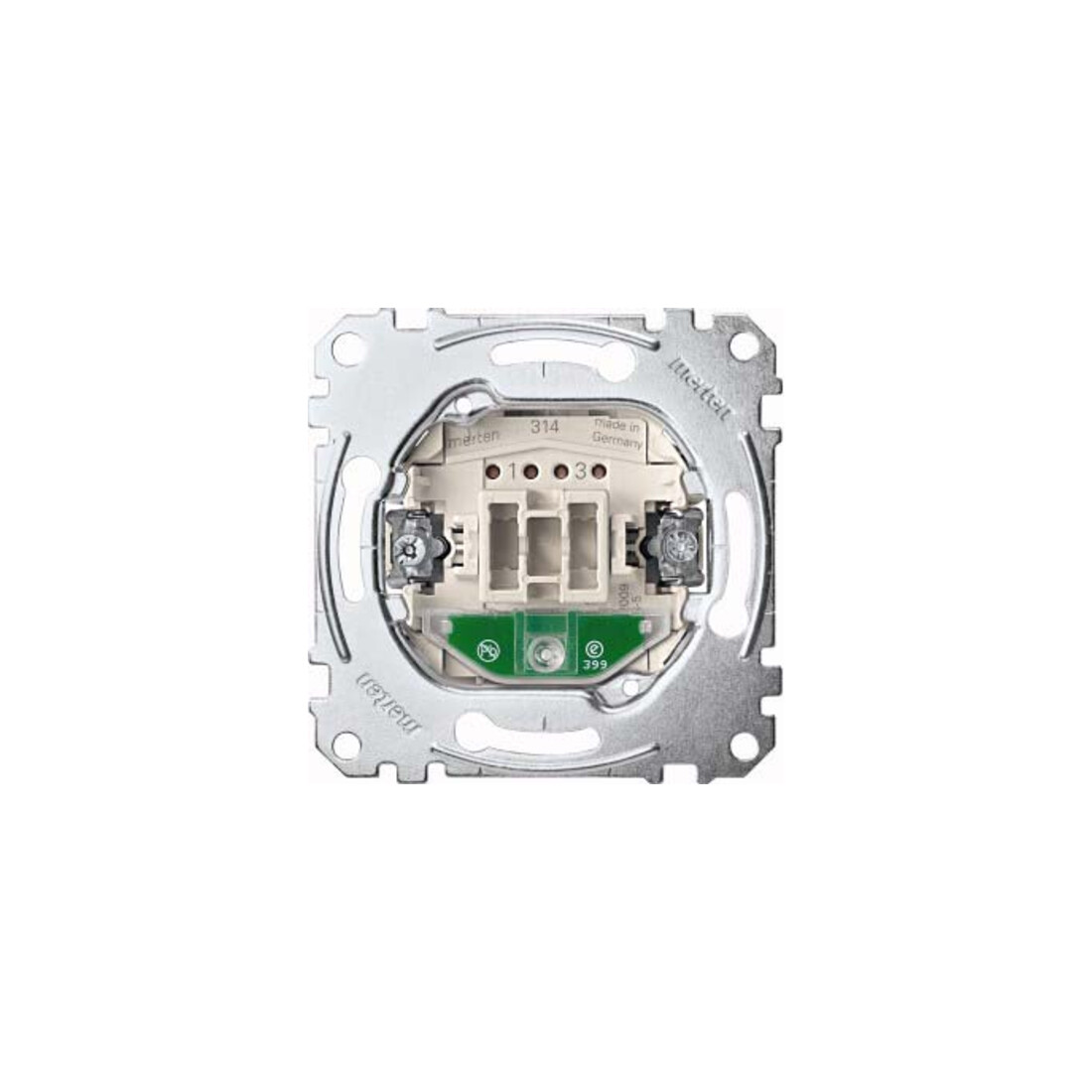 Merten Aus-Kontrollschalter-Eins. 2-pol.10AX 250V AC MEG3102-0000