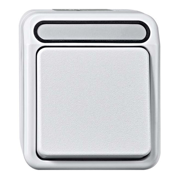 Merten Bouton-poussoir fermant 1 pôle gris clair MEG3150-8029