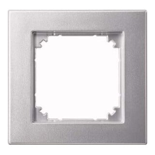 Merten Cadre 1f. alu encastrement affleurant 488160