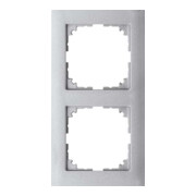 Merten Cadre 2 fois aluminium MEG4020-3660-1