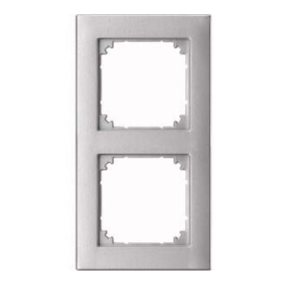 Merten Cadre 2f. alu encastrement affleurant 488260