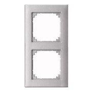 Merten Cadre 2f. alu encastrement affleurant 488260-1